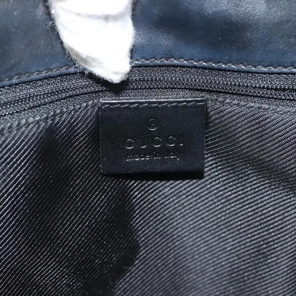 GUCCI GG Canvas Jackie Hand Bag Black Silver 002 002 - Picture 15 of 16